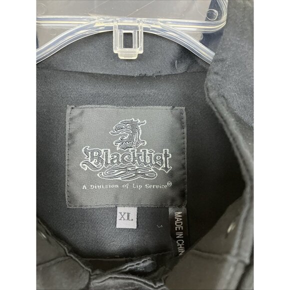 XL Vintage lip Service Blacklist Mens Musty Duster Victorian Goth Vampire - Picture 3 of 5